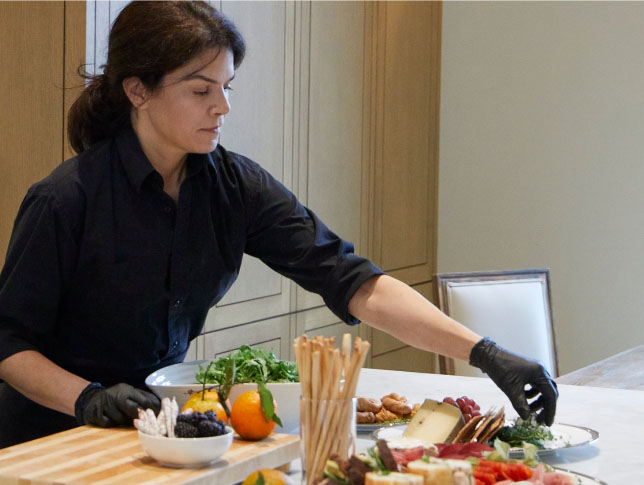 Professional chef preparing lunch in Pal Insurance chef’s kitchen Professional chef preparing lunch in Pal Insurance chef’s kitchen